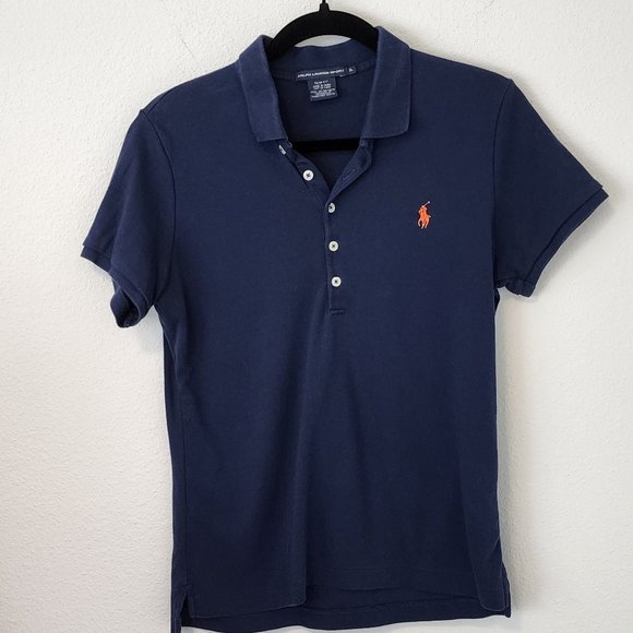 Ralph Lauren Tops - Ralph Lauren Sport Womens XL polo, navy